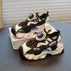 Boys Sports Sandals Toes Capped Anti-kicked Kids Beach Shoes Hollowed-out Breathable 2025 Summer New Boys Running Shoes Non-slip
