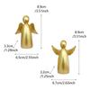 Christmas Angels Figurine Set Of 2, Gold Xmas Angels Decor, Christmas Decorations Small Angel Statues, Healing Angel Gifts