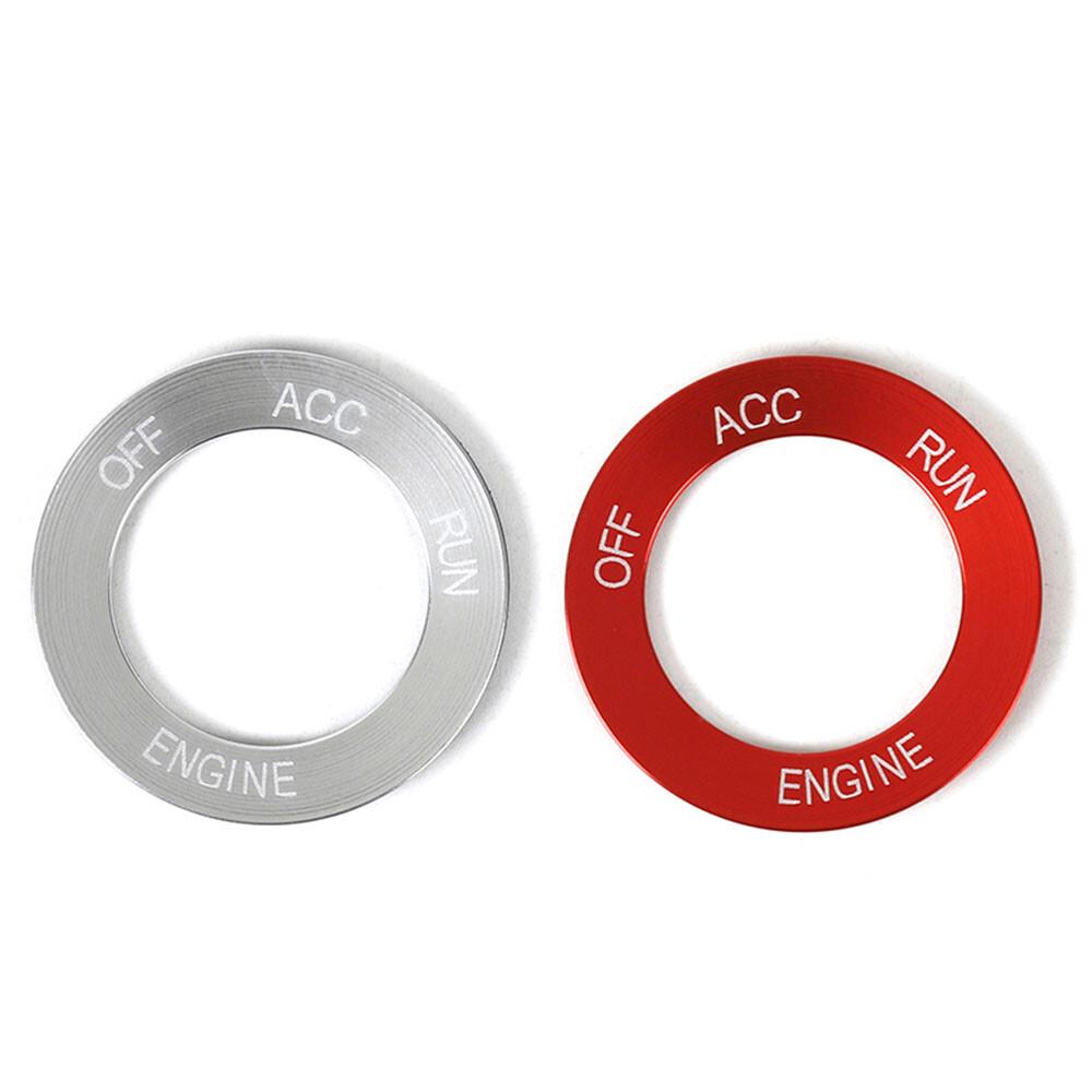 Red Start Stop Ignition Button Cover Trim For Dodge Challenger 2015-2019 Alloy