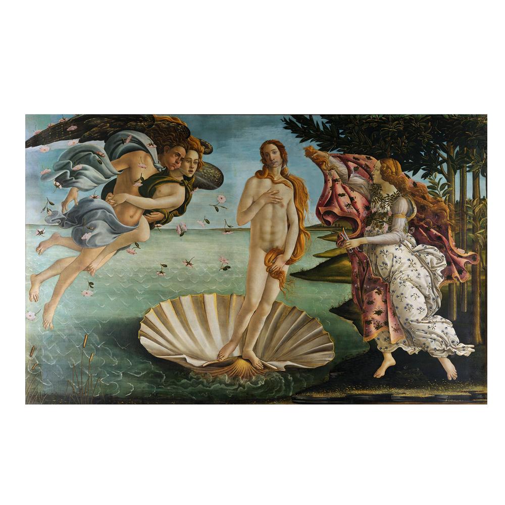 

Олійний живопис Старовинні художні плакати Сучасний портрет Сандро Боттічеллі Картина на полотні Відомі настінні картини для домашнього декору 21x30 No Frame