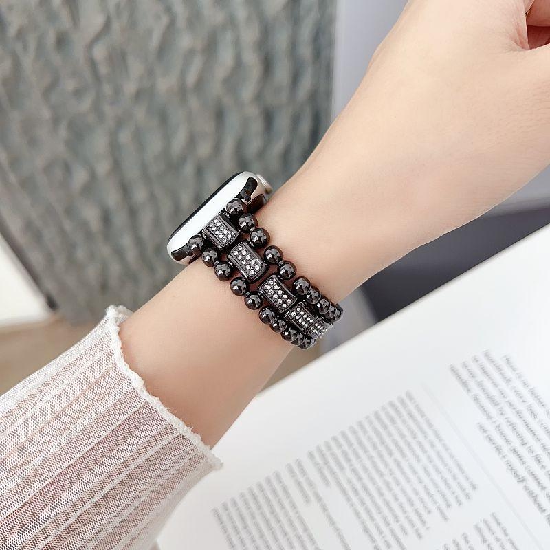Diamond Metal Band for Apple Wath 38 40 41 44 42 46 49mm Women Wristband Bling Stainless Steel Watch Strap for iWatch S11 10 9 8