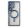 Plating Color Frame Clear Slim Magnetic Case For Samsung Galaxy S25 Ultra S24 FE S23 S22 for Magsafe Shockproof Les Protection Soft TPU Phone Cover