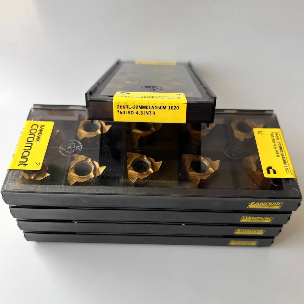 Original Sandvik / 266RL-22MM01A450M 1020 CNC Lathe Carbide Blade Tool 10 Pcs