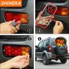 SHINEKA Lamp Hoods For Suzuki Jimny 2007-2017 Car Rear Bumper Fog Lamp Light Trim Cover Rear Fog Light Decoration Accessories