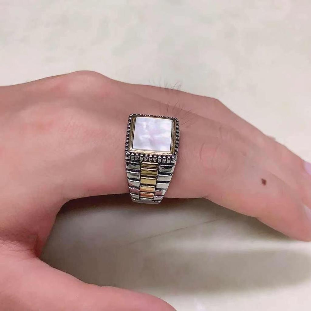 Men's 316LStainless Steel High Quality Onyx Rings Classic Trend Jewelry