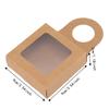 25PCS Hanging Hook Gift Box Kraft Paper Bottle Hanger Box Hanging Favor Box  Home Decoration