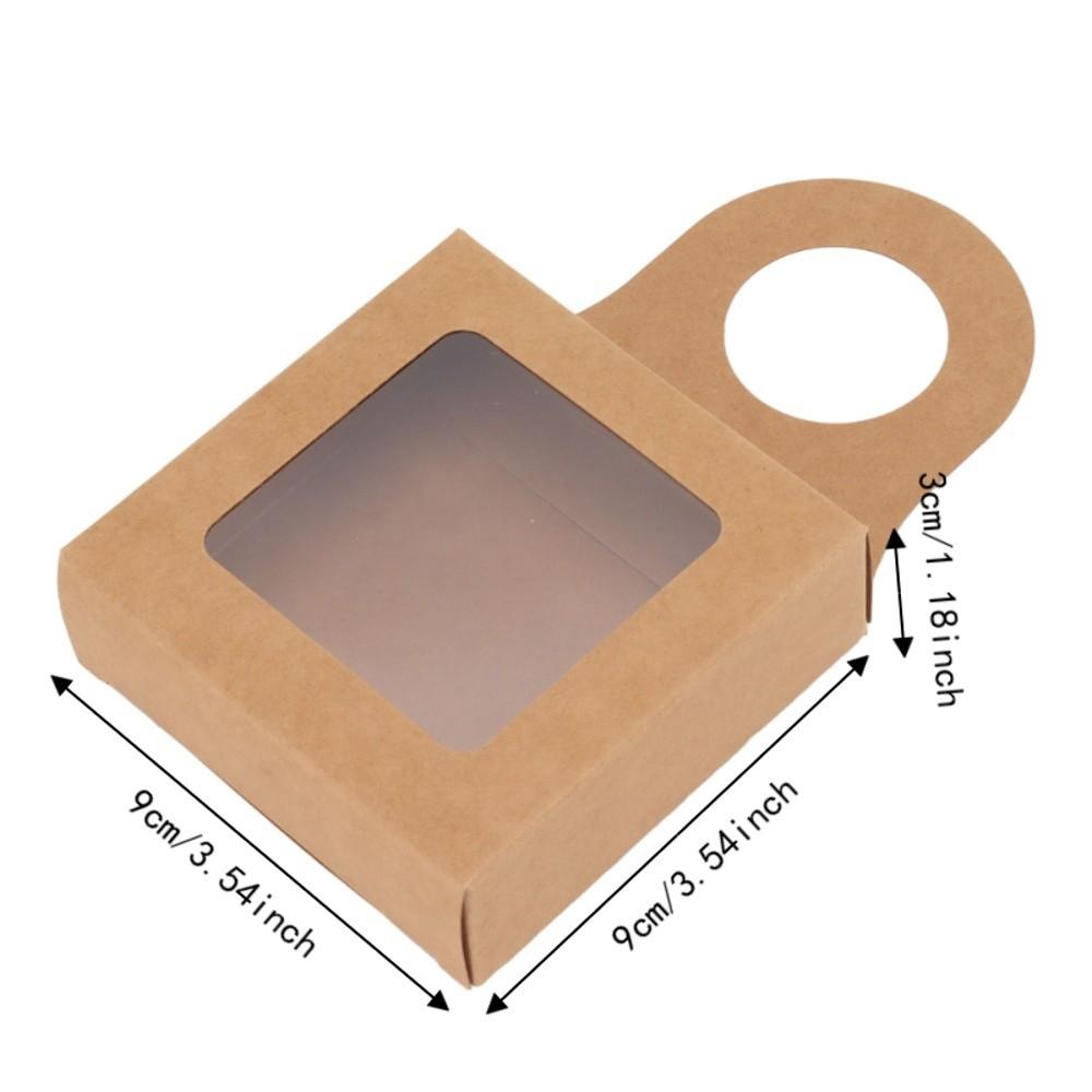 25PCS Hanging Hook Gift Box Kraft Paper Bottle Hanger Box Hanging Favor Box  Home Decoration