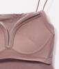 Peach John PJ COLORS Pink Size Sheer Bra Top with Cups Push-Up Non-Wired Bra, Brown, S, Short, Off-the-Shoulder, Backless,