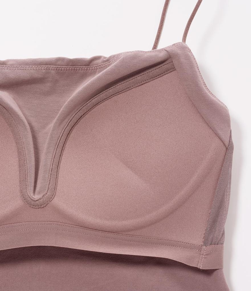Peach John PJ COLORS Pink Size Sheer Bra Top with Cups Push-Up Non-Wired Bra, Brown, S, Short, Off-the-Shoulder, Backless,