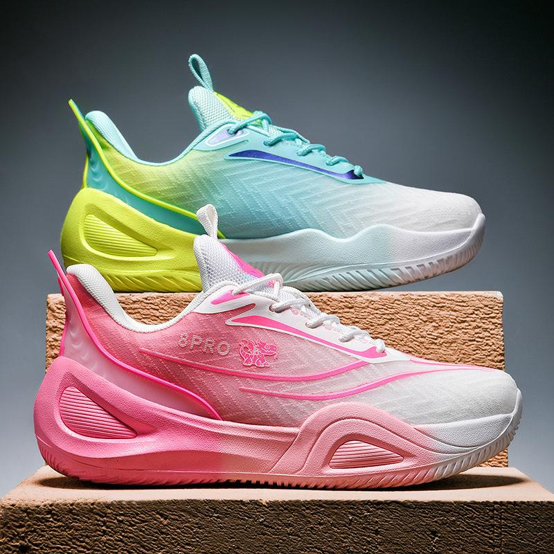 Nové basketbalové boty mandarínská kachna pánské a dámské nízké síťované sportovní boty studentské tréninkové herní boty skladem 2025