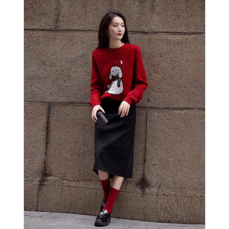 Demana Women's Colorblock Jacquard Knit Sweater