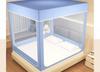 Anti-Fall Mosquito Net and Dustproof Blackout Bed Canopy for Children, Sit-On Style for Single/Double Beds