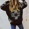 Women's /Winter Fashion Christmas Sweater Round Neck Long Seeve Sweater