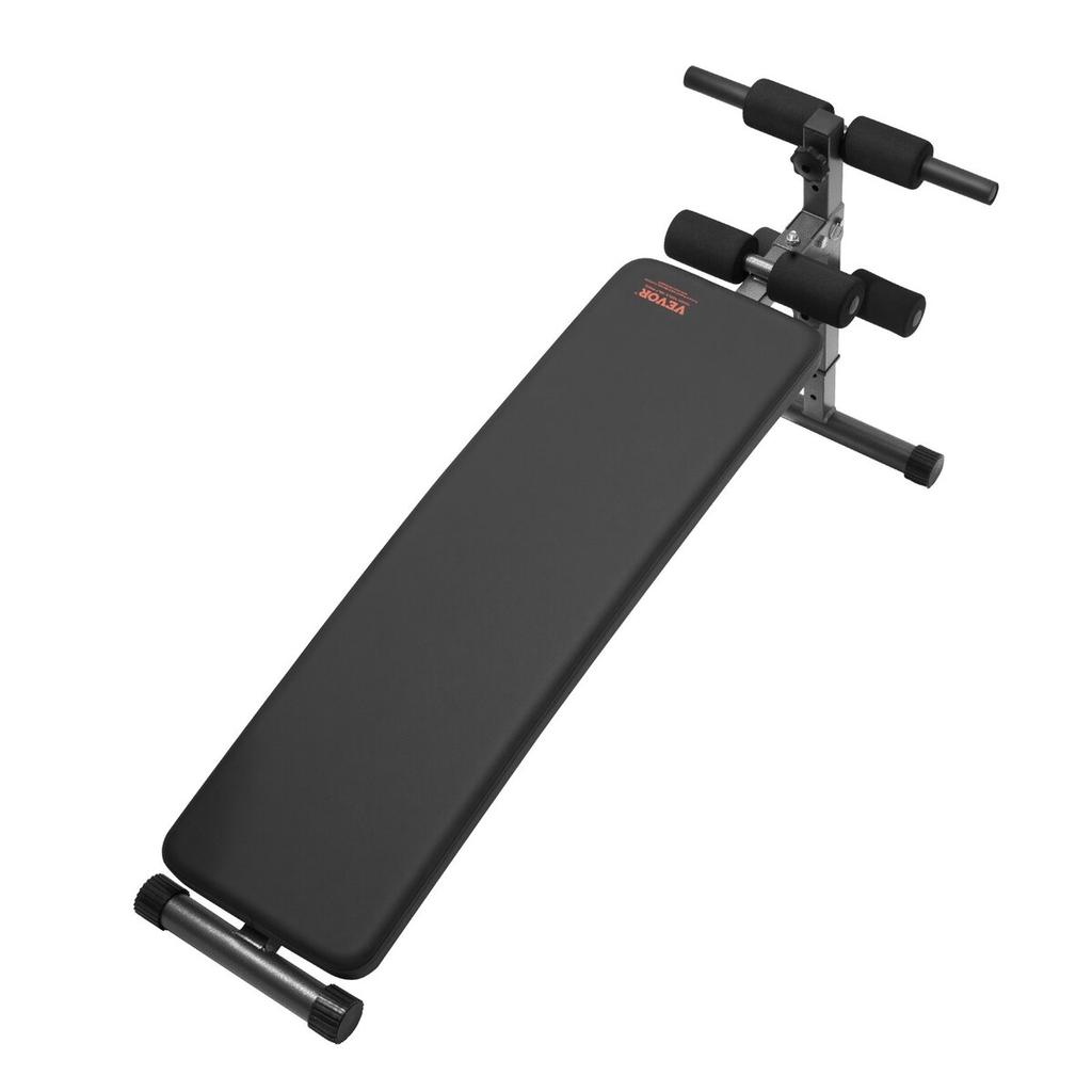 Sit Up Bench, Folding Curved Decline Ab Bench, with 5 Adjustable Height Settings, Heavy-Duty Steel, Non-Slip Design, 226 Kg Capacity for Home Gym