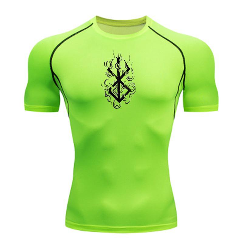 2026 Maglietta a Compressione da Uomo Anime Fitness Sport Corsa Aderente Palestra T-shirt Allenamento Atletico Asciugatura Rapida Top Maglietta Estiva y2k