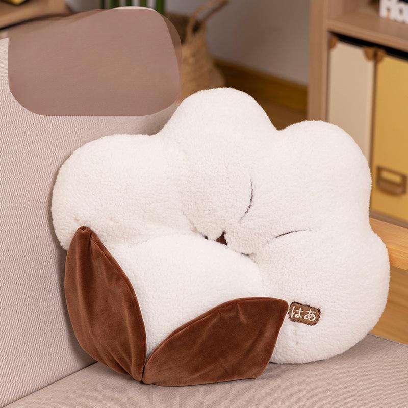 Творческий новый продукт Подушка из капка, прикроватная подушка для спины, хлопковая подушка для дивана, подушка для чтения в спальне, пушистая подушка для защиты черепа и талии 40cm