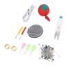 Sewing Pin Cushion Kit Cute Tomato Pin Cushion Glass Ball Head Pins Self Threading Needles Sewing Tool Set