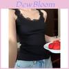 Summer Lace Trim Cami Top For Women With 3d Floral Pattern And Spaghetti Straps