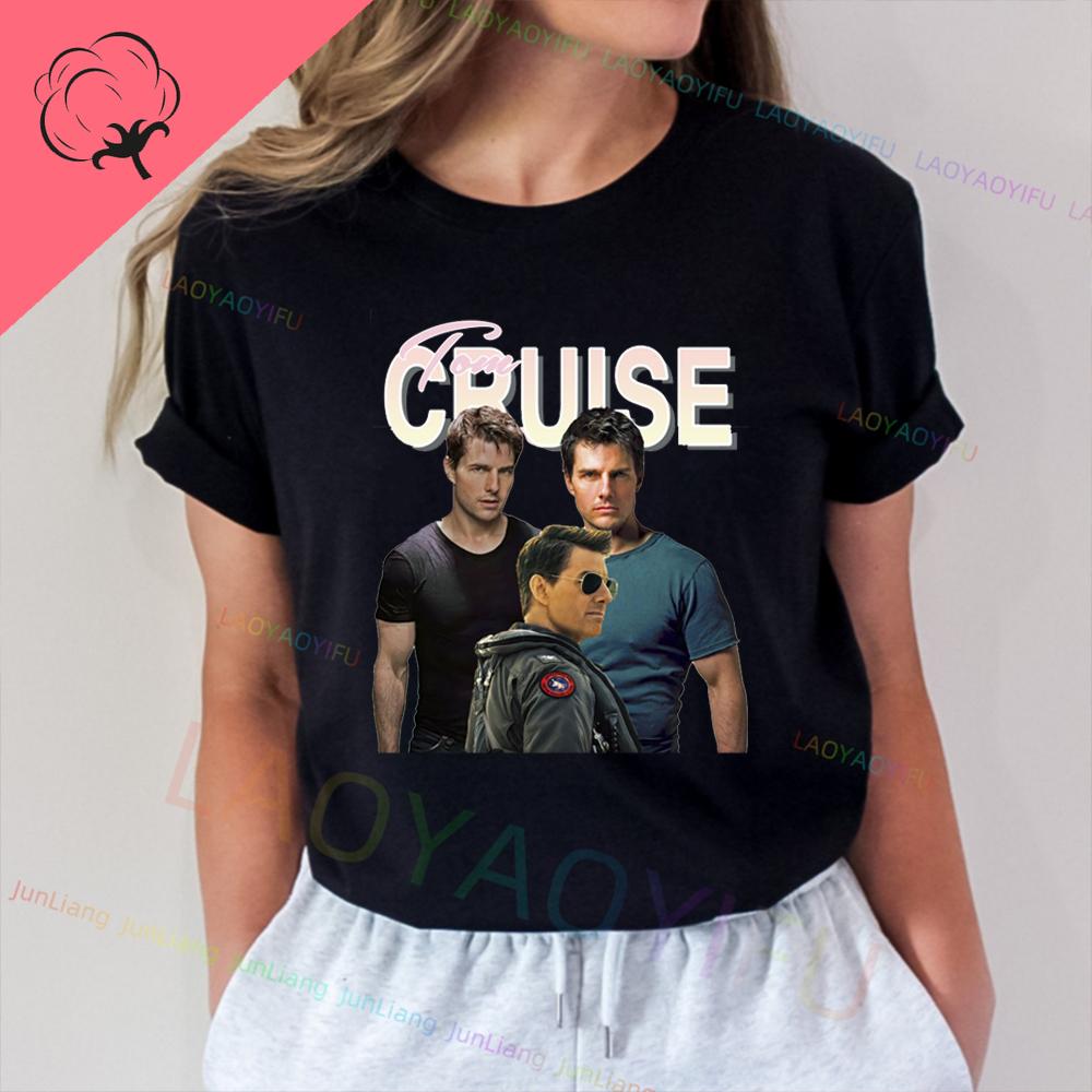 Tom Cruise Amerikanischer Schauspieler Unisex Grafik T-Shirts 100% Baumwolle Streetwear Neu in Oberteile T-Shirts T-Shirt Lustiges Shirt Unisex Kleidung