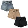 Fashion Wind 2023 Summer New Arrival Fashion Women's Fashion Clothing Easiest for Match Series Belt Irregular Denim Short Pantskirt