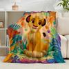 1PC Lion king Flannel Blanket Gift, Suitable for Both Men And Women, Soft Ideal for Beds And Sofa, Birthday Or Christmas Gift