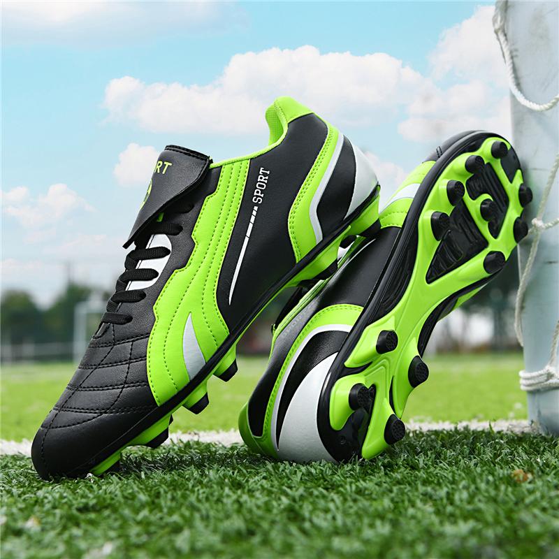 New Mens Soccer Shoes Non-Slip Turf Soccer Cleats for Boys TF/FG Training Football Boots Chuteira Campo 39-44