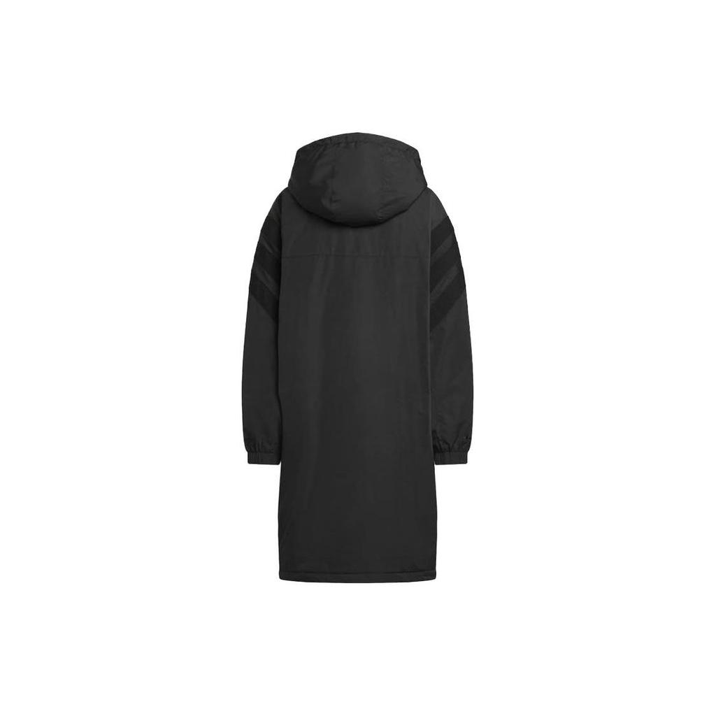 Adidas Ivy Park X  Originals FW23 Solid Color Casual Long Sleeve Parka Unisex Outerwear Black IK9606