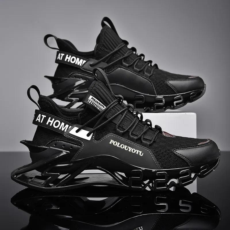 Men's Running Shoes Shock Absorption Sports Shoes Casual Large Size Autumn Winter Trendy Shoes EVA Insole Rubber Outsole