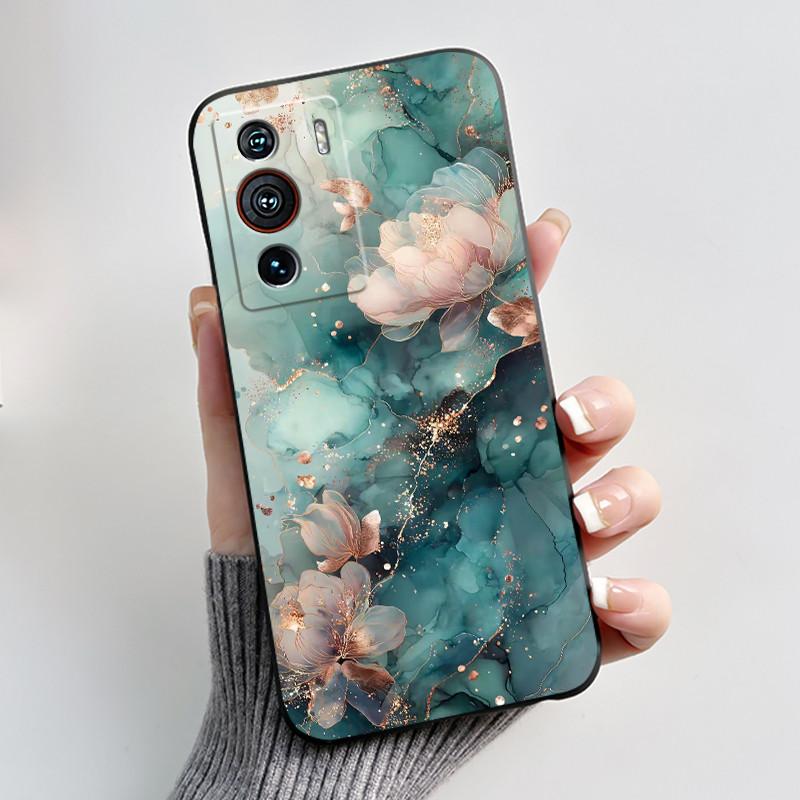 Casing For ZTE Nubia Z40 Pro Case Aesthetic Luxury Cute Cool Boys Girls Cover Black Matte Soft TPU Silicon Shockproof Phone Case
