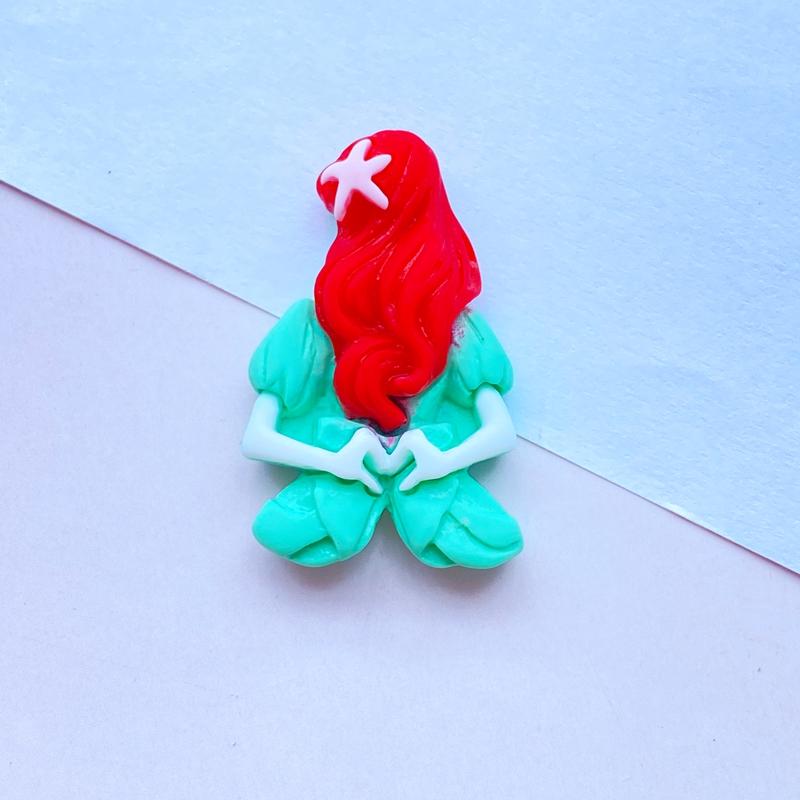 10Pcs New Resin Mini Lovely Princess Back Flat Back Cabochon Scrapbook Kawaii DIY Embellishments Accessories