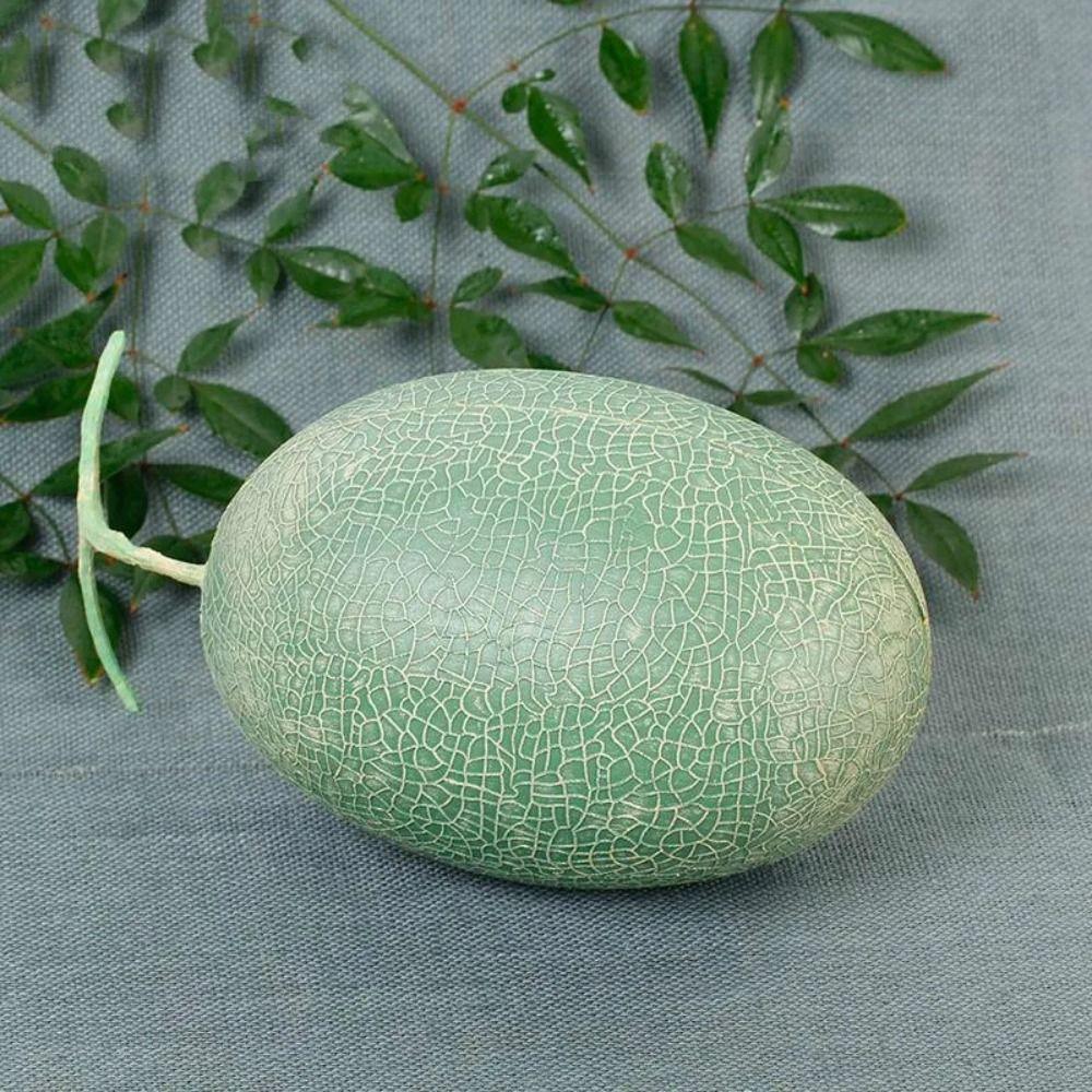 Food Model Fake Cantaloupe Melon Plastic Simulation Fruit Artificial Cantaloupe Melon Home Decor