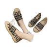 Embroidery fisherman shoes women's flat single shoes summer 2025 new casual woven loafers one-pedal lazy shoes