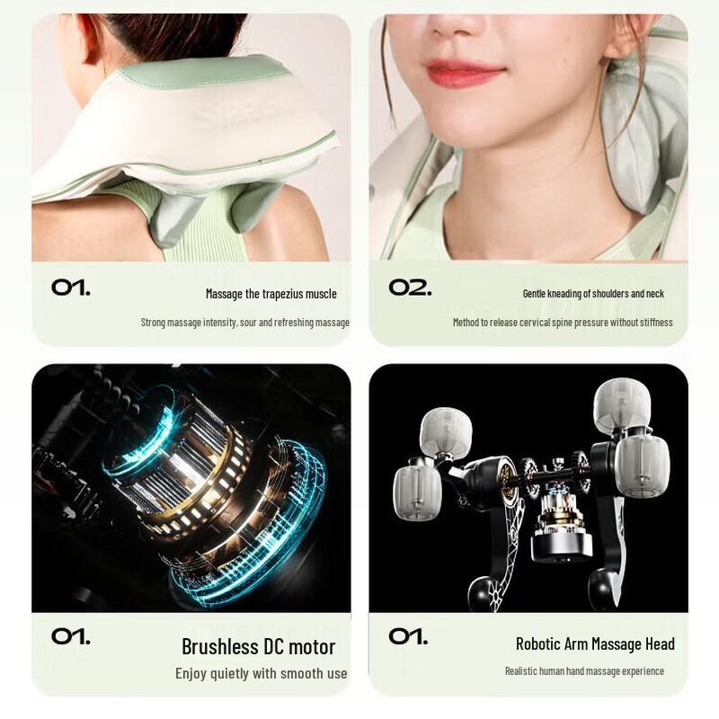 SIAASOO N3S Neck and Shoulder Massager CN plug (adapter included)