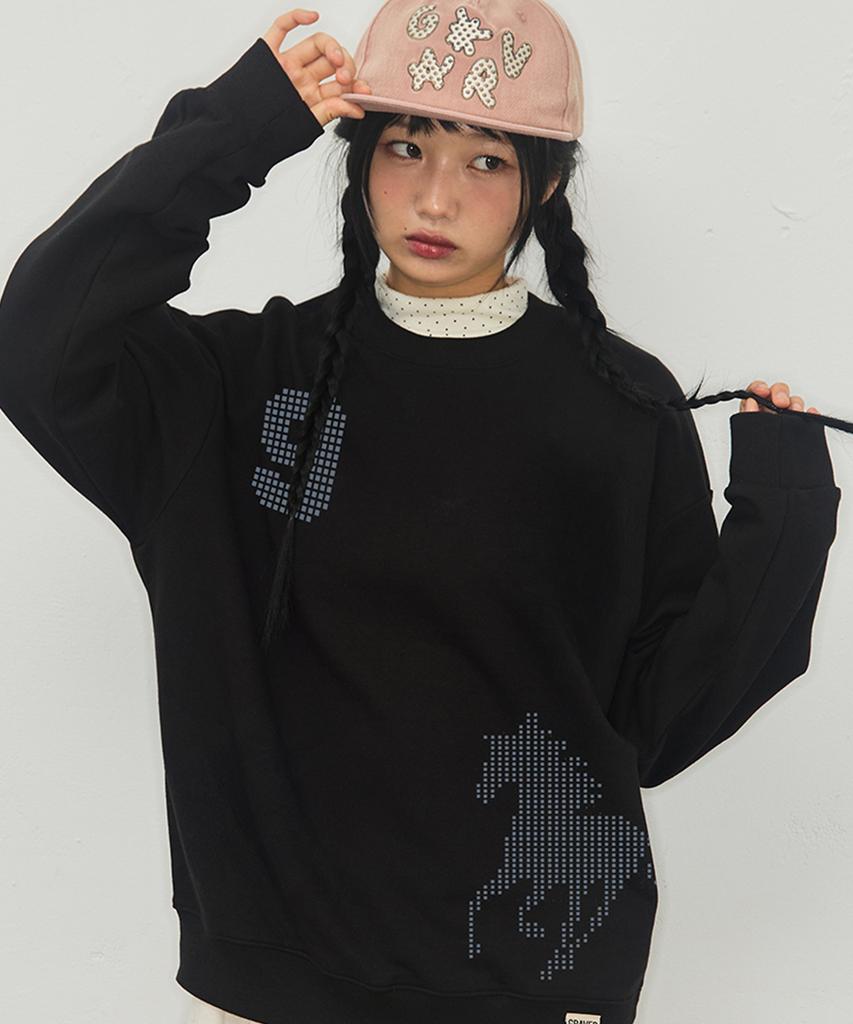 GRAVER [Unisex] 9 Horse Sweatshirt_4 Colors