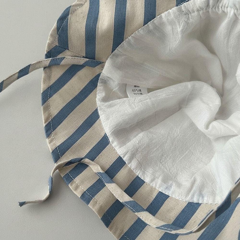 Korean Style Baby Fisherman Cap Cotton Kids Sunscreen Hat Kids Wide Brim Hat  for Kids Boy Girl