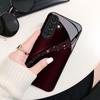 Wave pattern glass phone case suitable for Samsung Galaxy S26 S25 S24 S23 S22 S20 FE Ultra Plus anti drop back cover