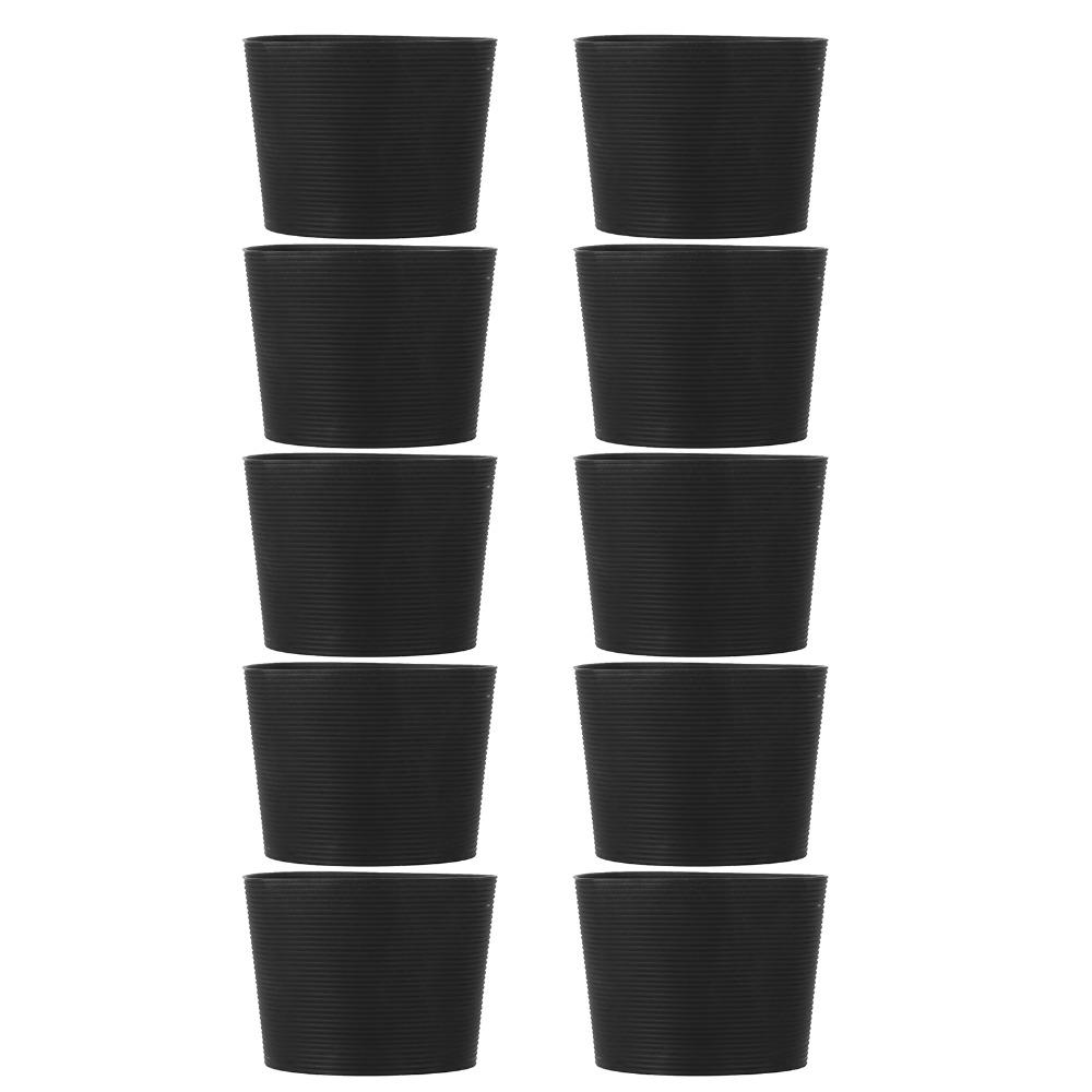 10pcs Heat Resistant Bottle Mug Protector Silicone Material Heat Resistant Sleeve  Coffee Glass Cups
