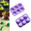 Half 6holes 3d Ball Semicircle Silicone Chocolate Mold Sphere Cake Mold Baking