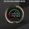 Compact Round Shaped Voltages & Capacity Meter User Friendly Circular Voltages & Battery Meter ABS for Office & Factory