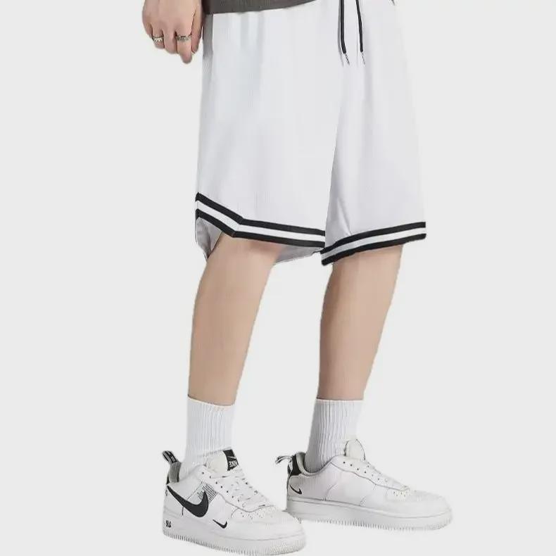 Men's Quick-Dry Mesh Basketball Shorts - Loose, Lightweight, Trendy Five-Point Casual Pants