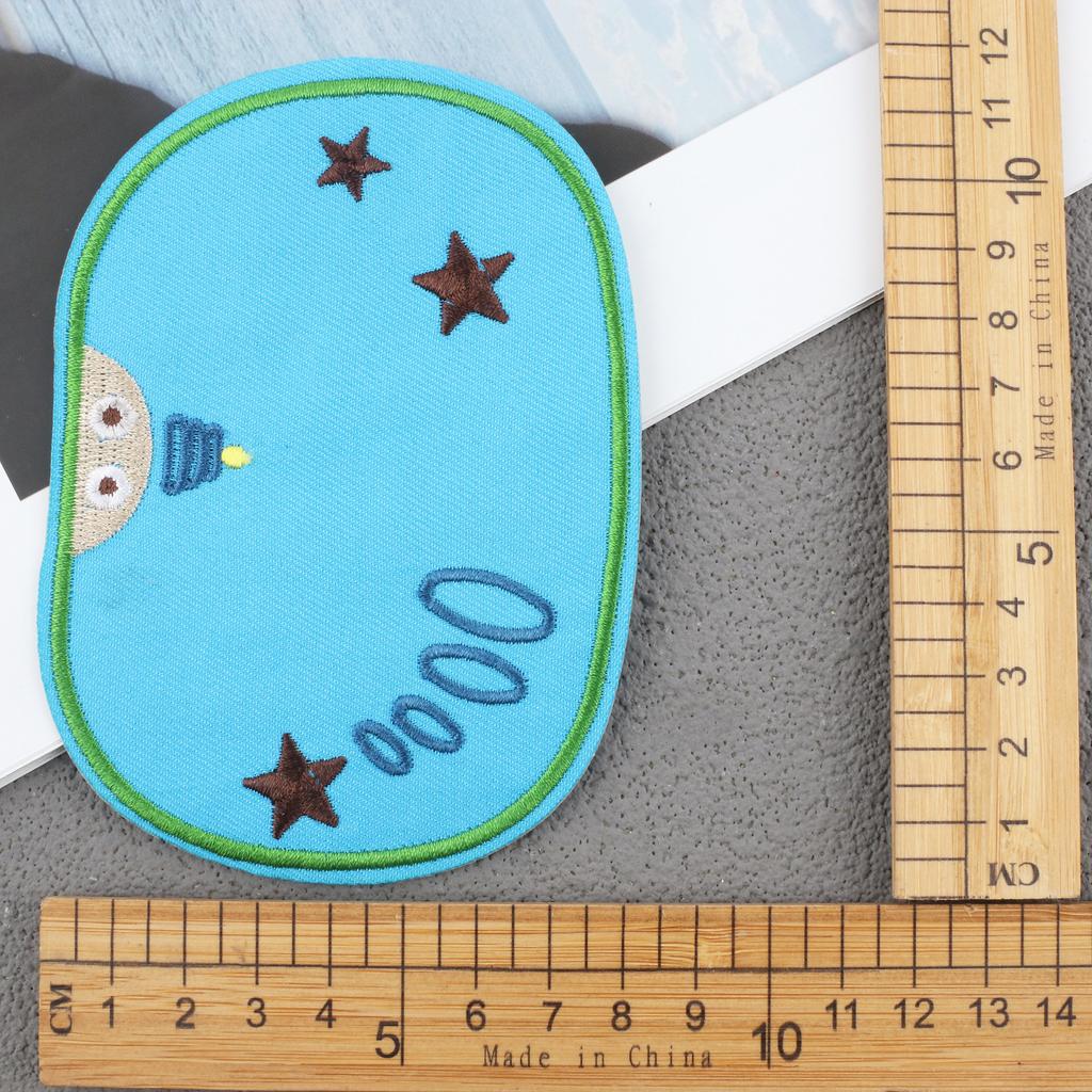 Hot-Selling Cloth Stickers Cartoon Embroidery Stickers Jeans Knee Stickers Ripped Holes Repair Embroidery Label Adhesive Patch Stickers