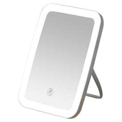 Makeup Mirror USB Rechargeable Foldable Portable Touch Regulable LED Makeup Mirror for Bathroom