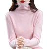 Women's Pure Wool Turtleneck Sweater - Autumn/Winter Fashionable Knitted Cashmere Pullover