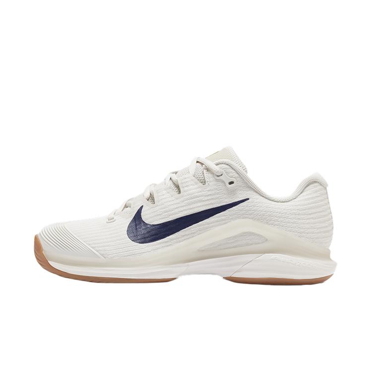 Nike Court Air Zoom Vapor 12 HC Summit White Binary Blue Women Sneakers Cream Phantom Gum-Medium-Brown FV5554-101