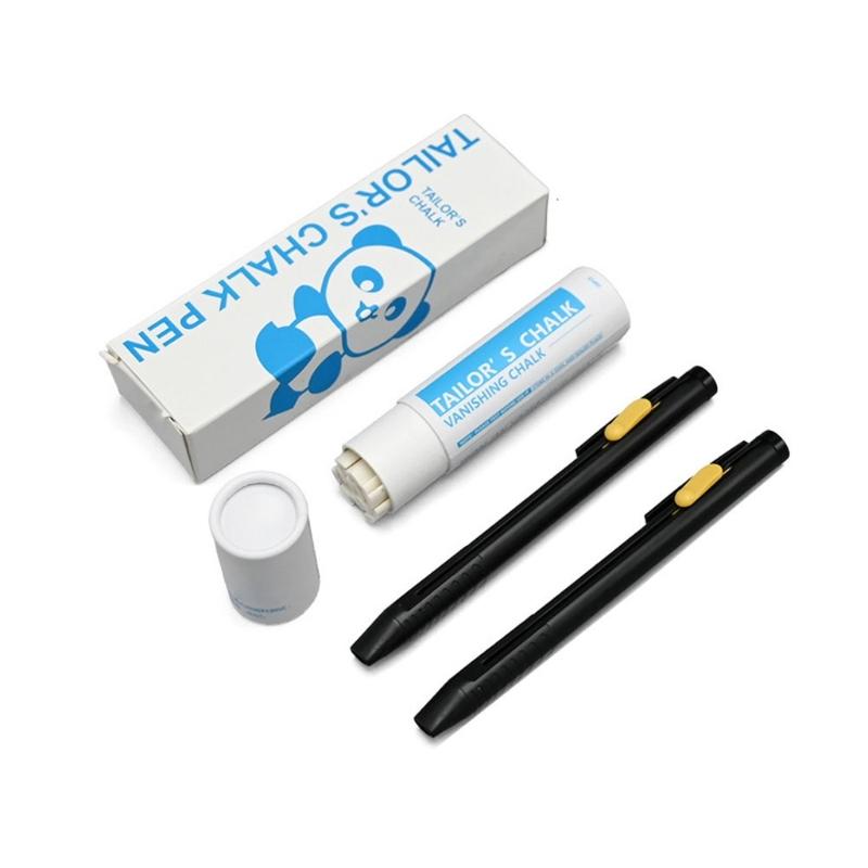 Plastic Fabric Marking Pen Tailor Chalk Pen Includes box of Refills for Fabric Cutting Sewing Dressmaking