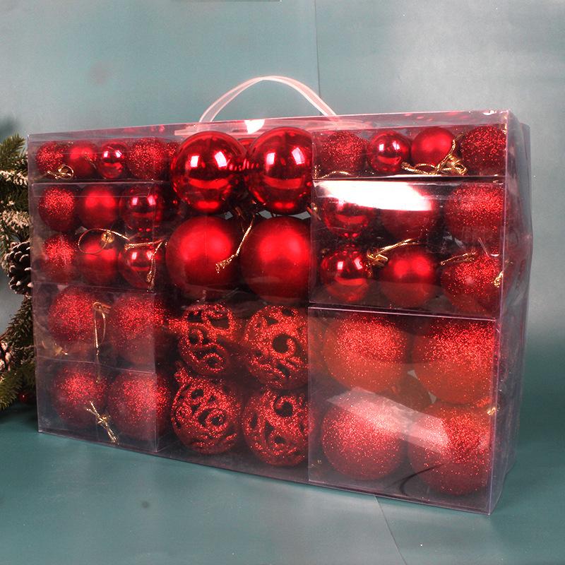 100 Teile/schachtel Weihnachtsdekorationen Weihnachtskugeln Hängen Anhänger Innen Neujahr Weihnachtsbaum Dekor Hause Weihnachtsdekoration