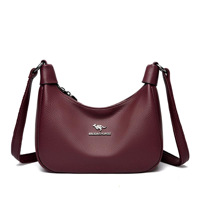 Fashionable Women's Crossbody Bag, Casual Retro Shoulder Bag, Soft Leather Texture, Women's Fashionable Simplicity, European Trend Retro