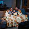 Trembling Capybara Blanket Printed Throw Blanket Plush Fluffy Flannel Fleece Blanket Soft Throws for Sofa Couch and Bed