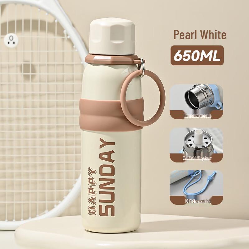 OLOEY Insulated Straw Water Bottle