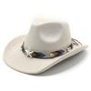 New Beach Resort Suede Top Hat Men's and Women's Couple Hat Western Cowboy Top Hat Jazz Hat for Performance